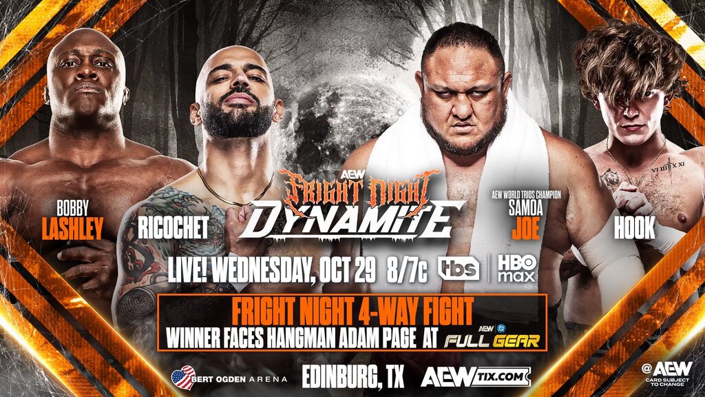A graphic for AEW Dynamite Fright Night.