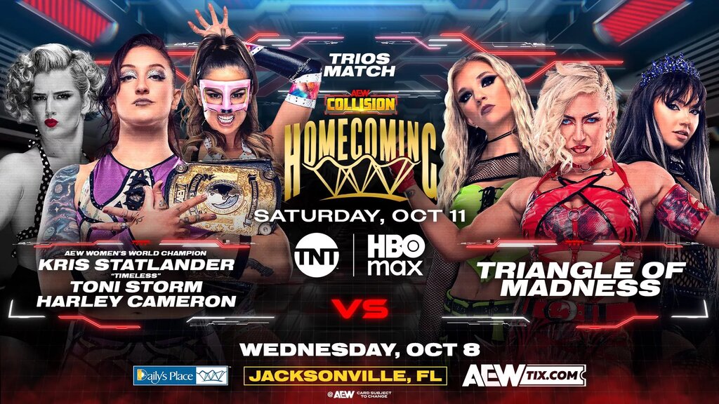 A graphic for AEW Collision Homecoming.