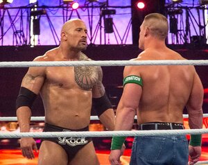 Image of John Cena vs. The Rock in the WWE