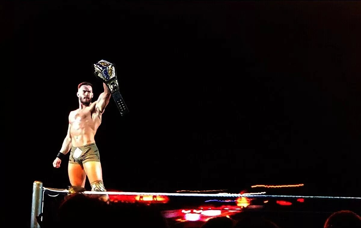 Image of Austin Theory at WWE Live Event as United States Champion
