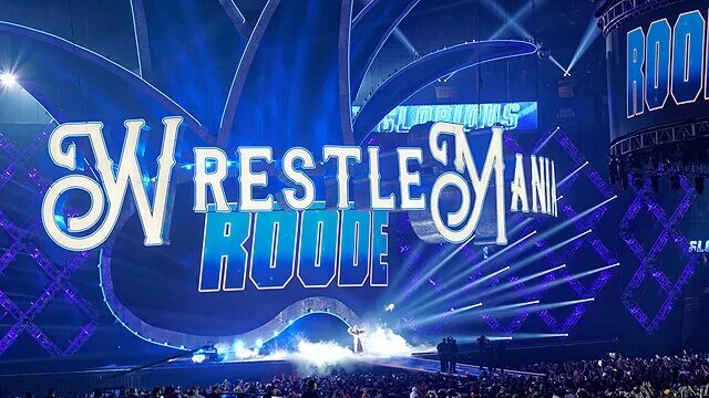 Image of Bobby Roode's entrance at WWE WrestleMania 34