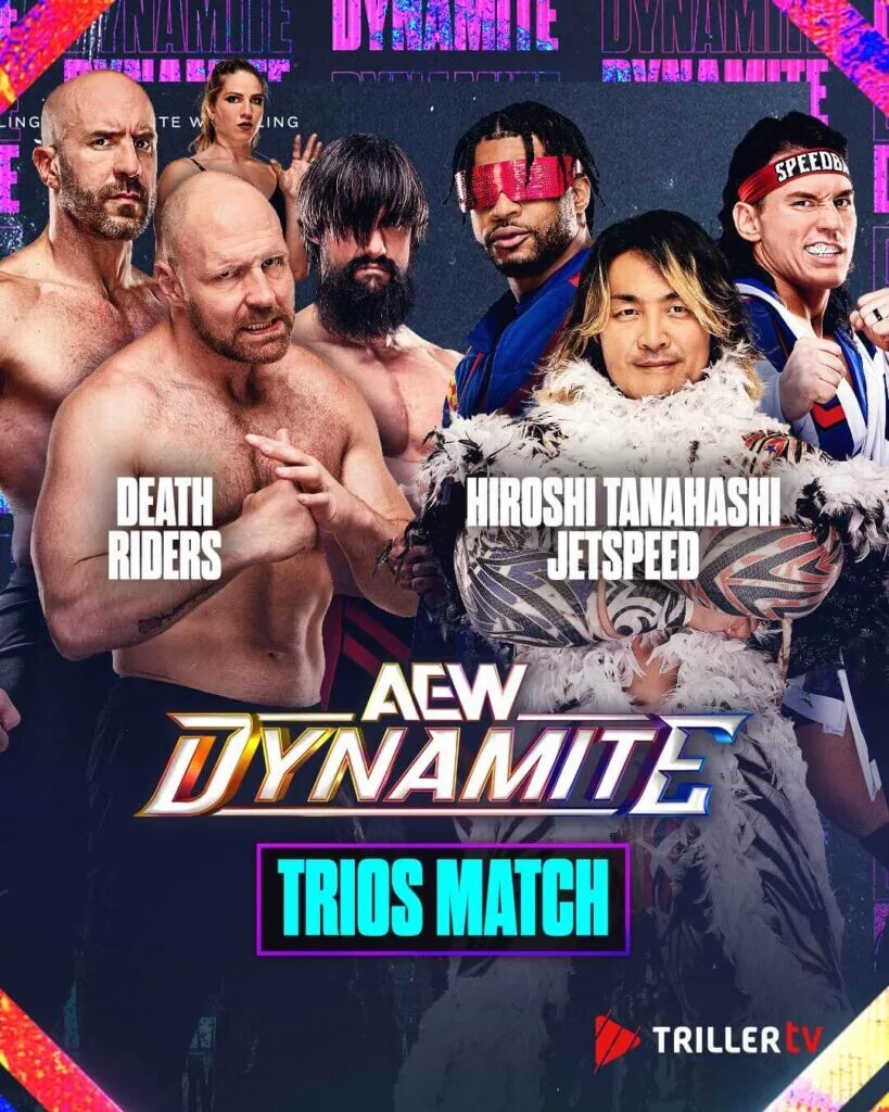An AEW graphic of the Death Riders.
