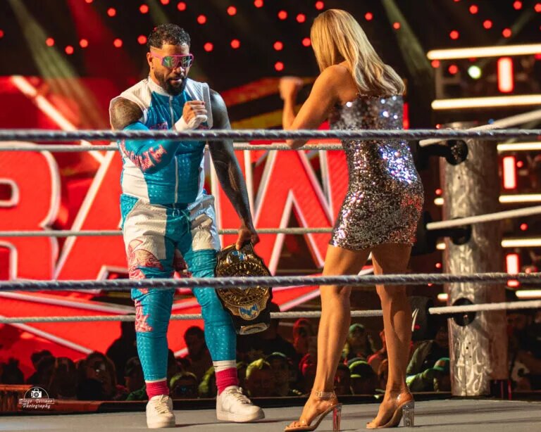 A photo of WWE star "Main Event" Jey Uso.