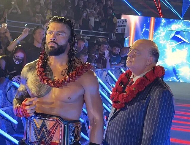 Image of Roman Reigns and Paul Heyman