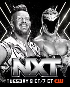 Graphic for WWE NXT of Sean Legacy vs. Axiom in the Speed Tournament