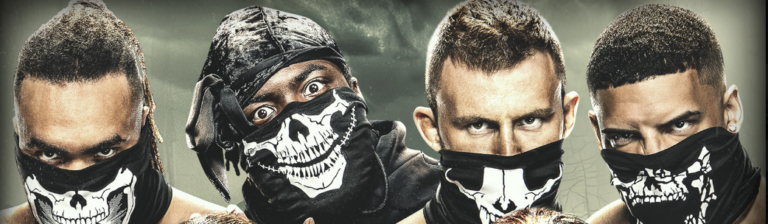 WWE NXT Graphic for Halloween Havoc of The Hardy Boyz vs DarkState for the NXT Tag Team Championships