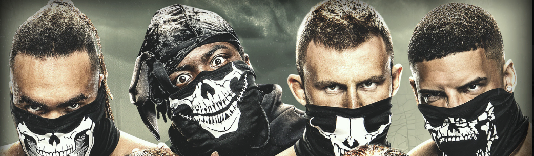 WWE NXT Graphic for Halloween Havoc of The Hardy Boyz vs DarkState for the NXT Tag Team Championships