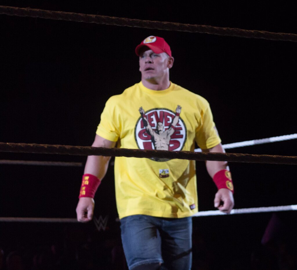 A photo of WWE legend John Cena.