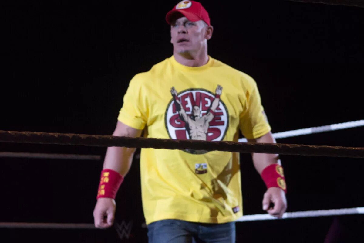 A photo of WWE legend John Cena.