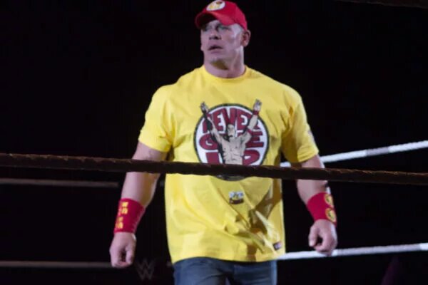 A photo of WWE legend John Cena.