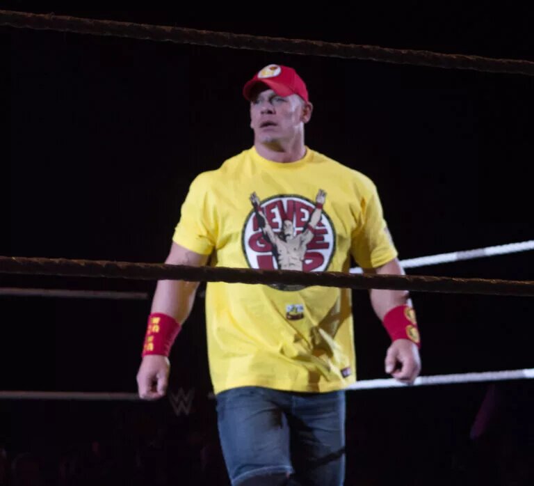 A photo of WWE legend John Cena.