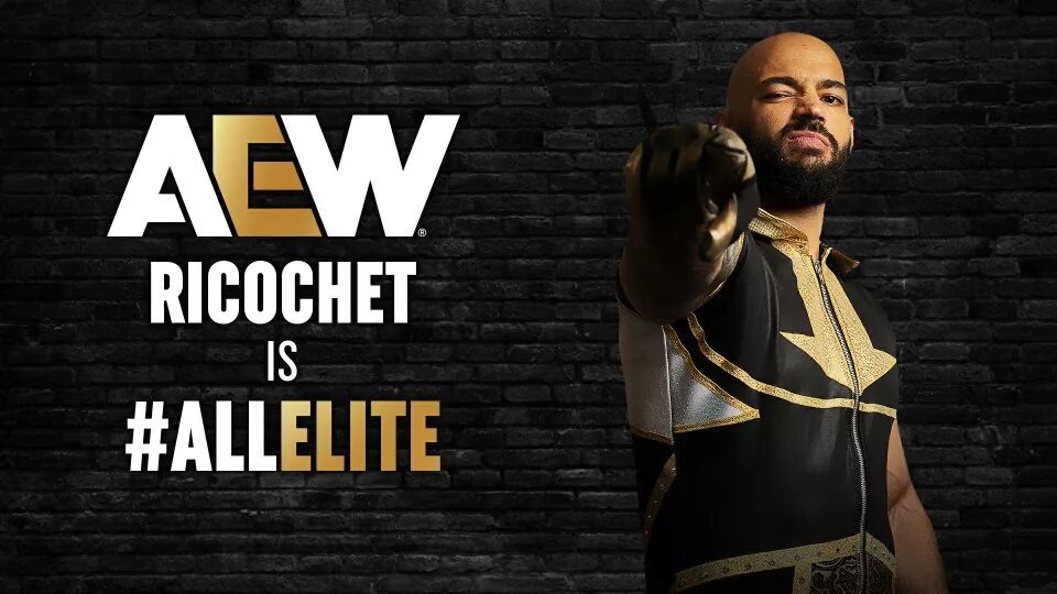 A photo of AEW star Ricochet.