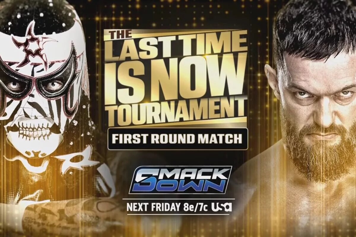 A WWE SmackDown preview graphic for November 21, 2025.
