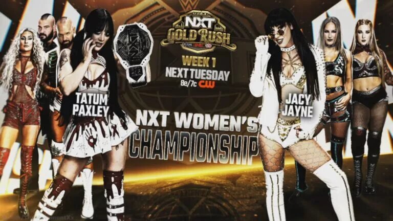 A graphic for NXT Gold Rush featuring Tatum Paxley.