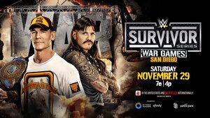 A WWE Survivor Series graphic featuring John Cena.