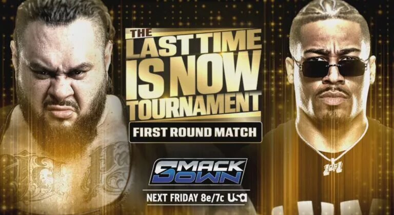 A graphic for WWE SmackDown results for November 21, 2025.