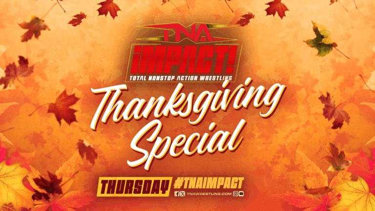 A graphic for the TNA iMPACT episode on November 27, 2025.