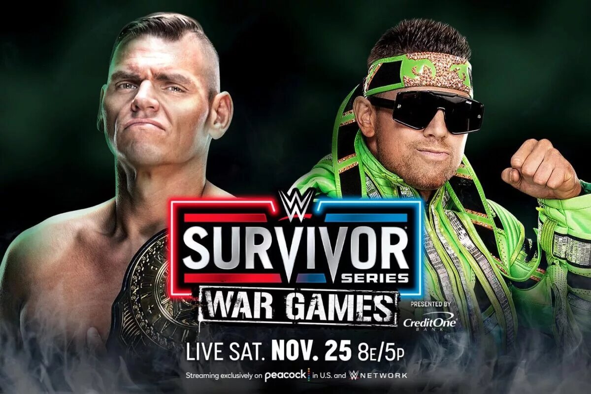 A graphic for the WWE Intercontinental Championship Matches at WWE Survivor Series.