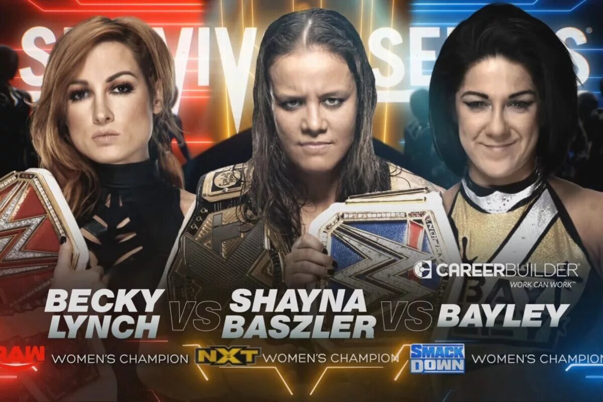A graphic for WWE Survivor Series brand warfare.