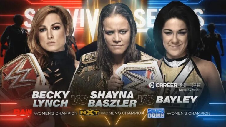 A graphic for WWE Survivor Series brand warfare.