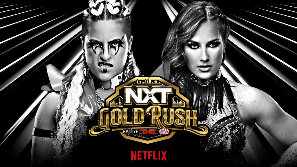 A graphic for WWE NXT Gold Rush, which a new WWE Speed Champion was crowned.