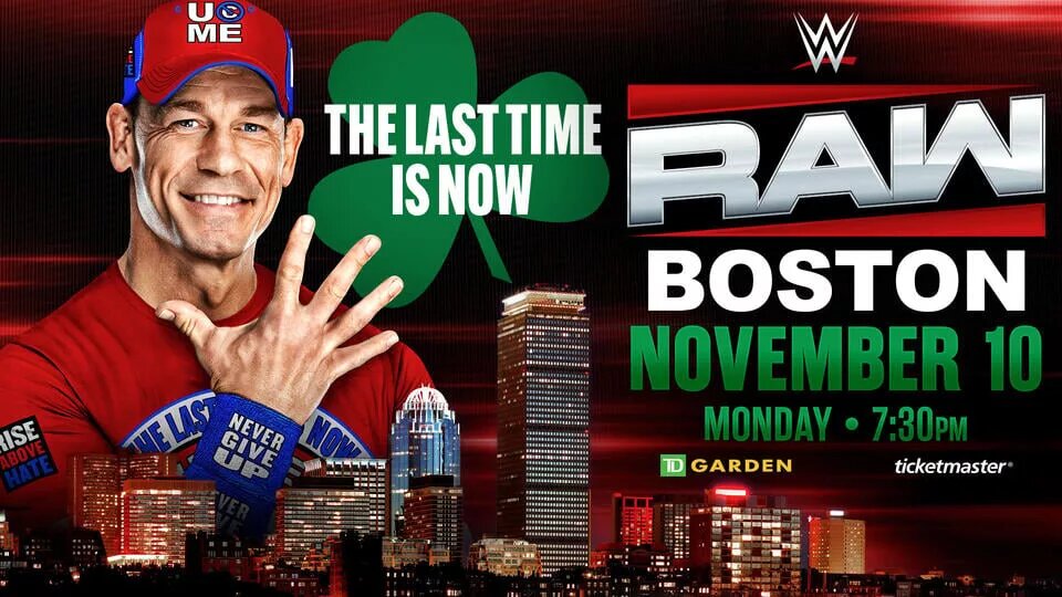 A graphic of John Cena on WWE Raw, after Intercontinental Title Win.