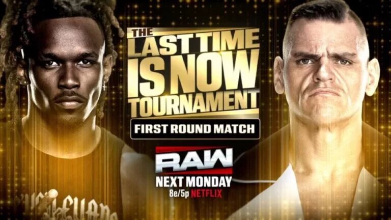 A WWE Raw graphic for the John Cena Last Time is Now Tournament featuring Gunther.