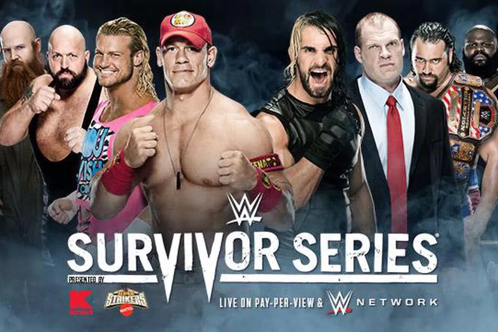 A WWE Survivor Series graphic featuring John Cena.
