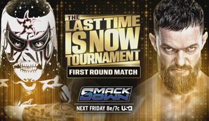 A graphic for WWE SmackDown results for November 21, 2025.