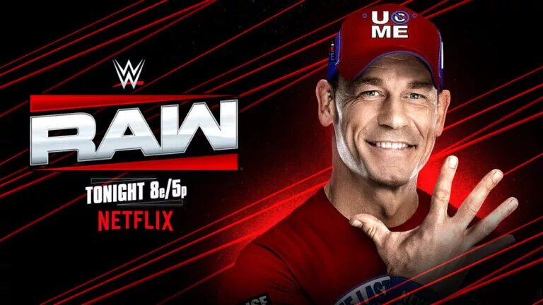 A graphic of John Cena on WWE Raw, after Intercontinental Title Win.