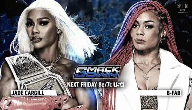 A graphic for the WWE SmackDown results for November 14, 2025.