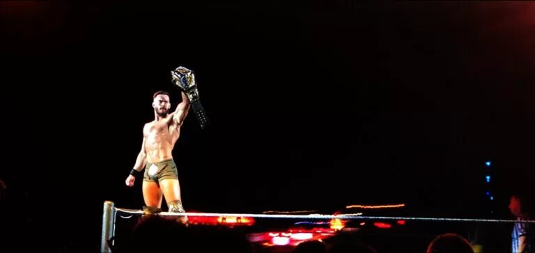 A photo of Austin Theory, who beat WWE legend John Cena,