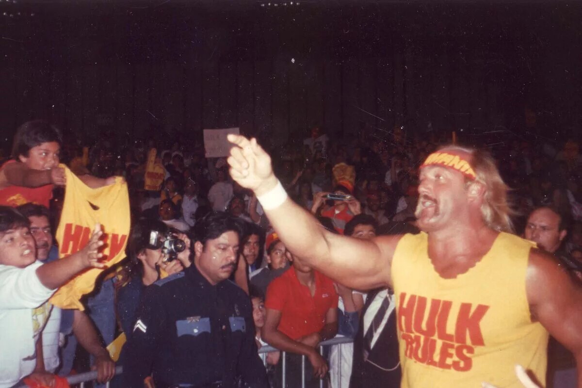 A photo of WWE Golden Era pillar Hulk Hogan.