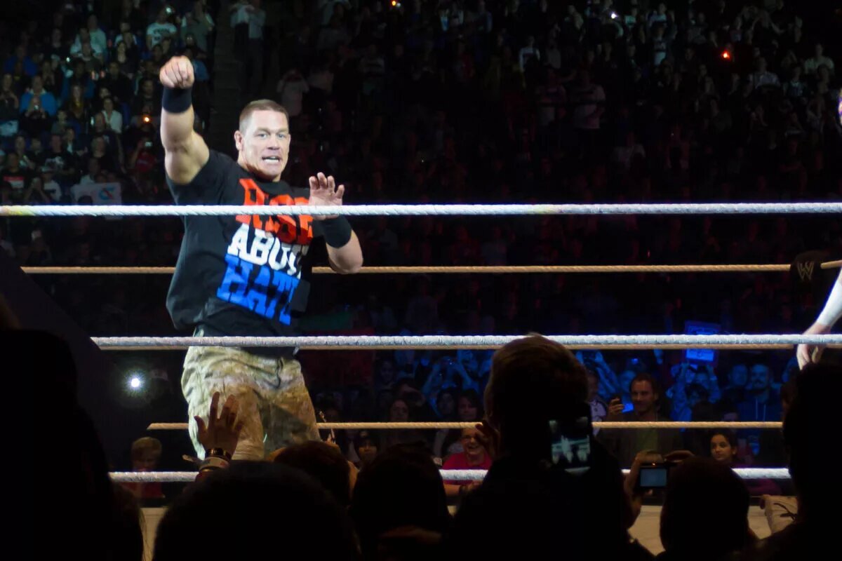 A photo of WWE legend John Cena, who had a lot great rivals.