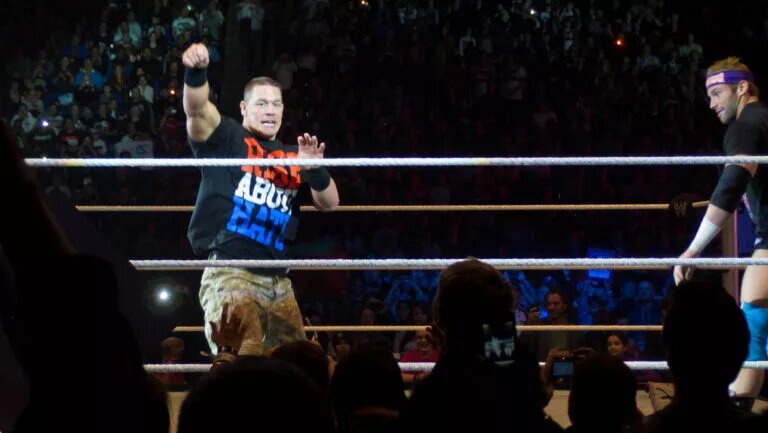 A photo of WWE legend John Cena, who had a lot great rivals.