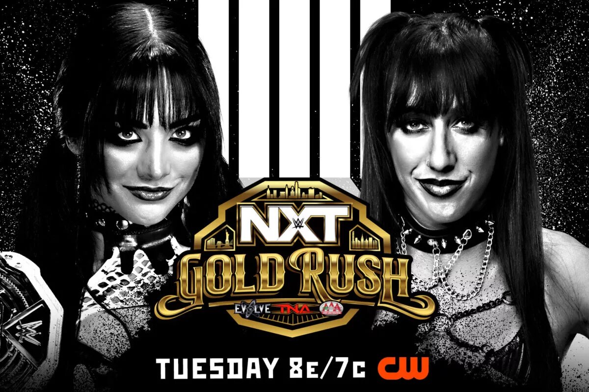 Graphic of Tatum Paxley vs. Jacy Jayne for the WWE NXT Women's Championship