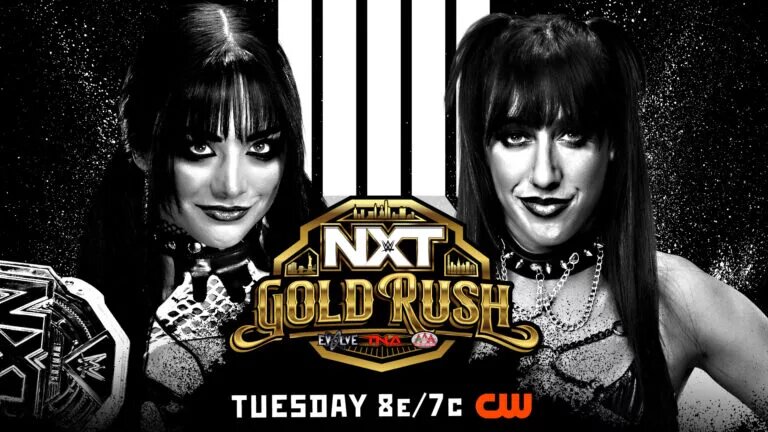 Graphic of Tatum Paxley vs. Jacy Jayne for the WWE NXT Women's Championship
