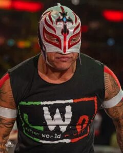A photo of WWE legend Rey Mysterio, who has left of the John Cena WWE farewell tour.
