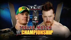 Sheamus vs Cena TLC 2009 match graphic