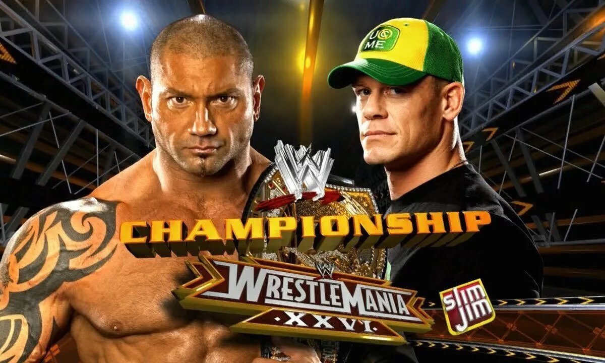 A graphic of WWE WrestleMania XXVII featuring John Cena.