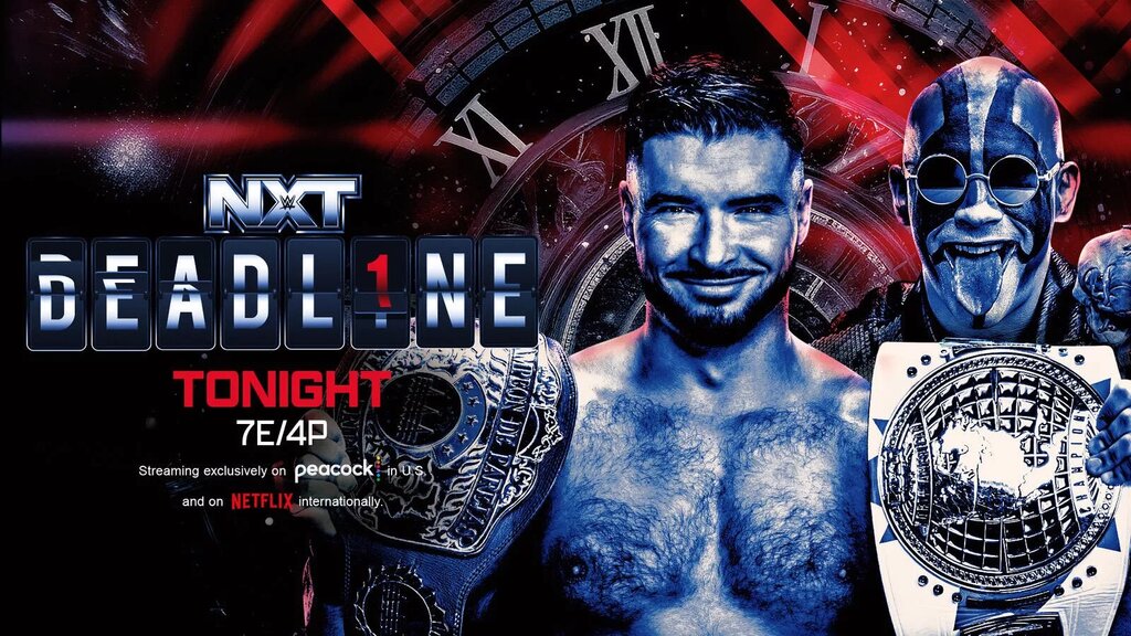 A WWE NXT Deadline graphic featuring Ethan Page.