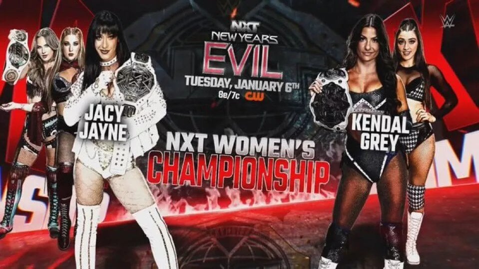 A WWE NXT graphic featuring Kendal Grey.