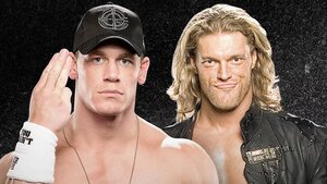 A graphic of John Cena and Edge, as Cena is about to retire at Saturday Night Main Event on December 13, 2025