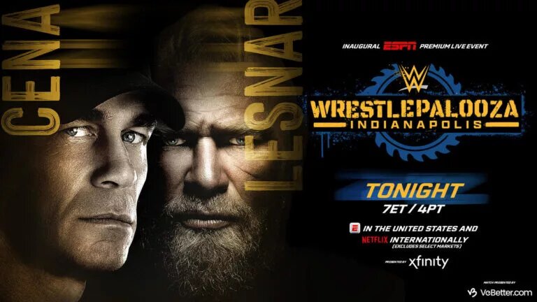 John Cena vs Brock Lesnar at Wrestlepalooza poster