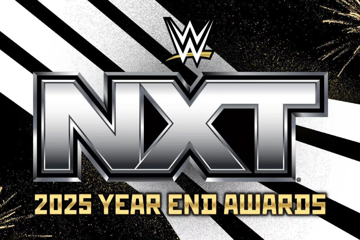 A graphic of the NXT 2025 Year-End Awards, as the winners were revealed last night on NXT episode of December 30