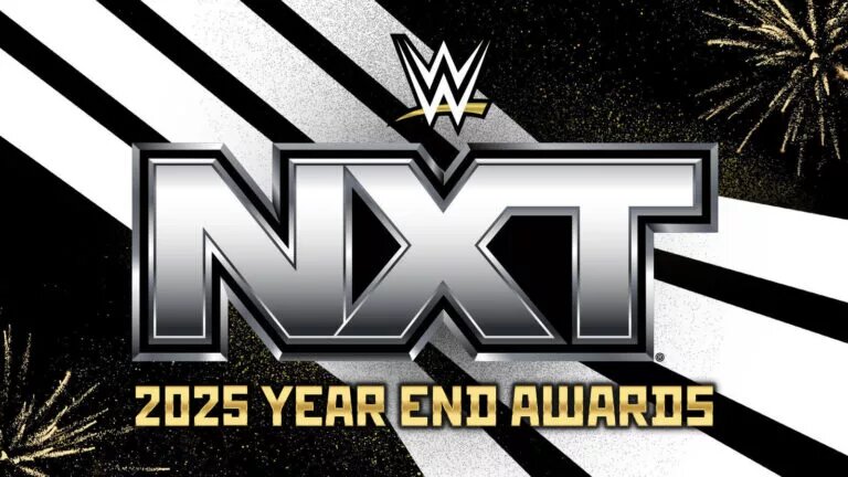A graphic of the NXT 2025 Year-End Awards, as the winners were revealed last night on NXT episode of December 30