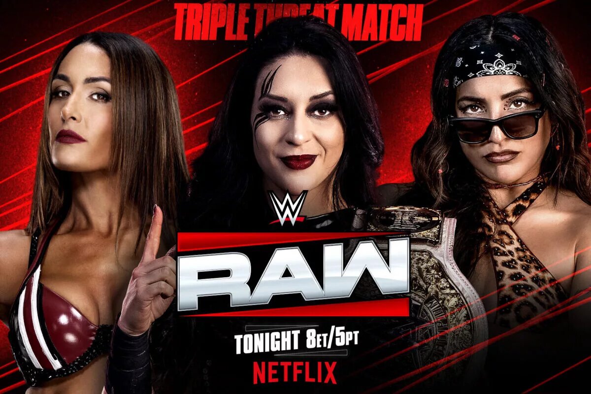 Raw match graphic for Raw results for WWE Raw tonight featuring Stephanie Vaquer.
