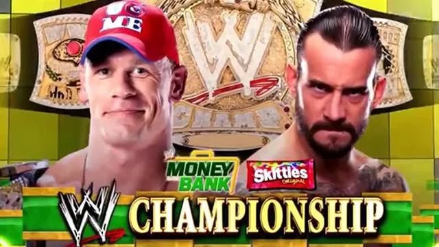 A WWE PLE graphic featuring John Cena.