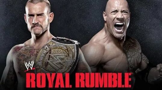 A WWE Royal Rumble graphic.