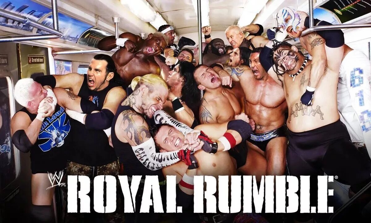 A WWE Royal Rumble graphic.